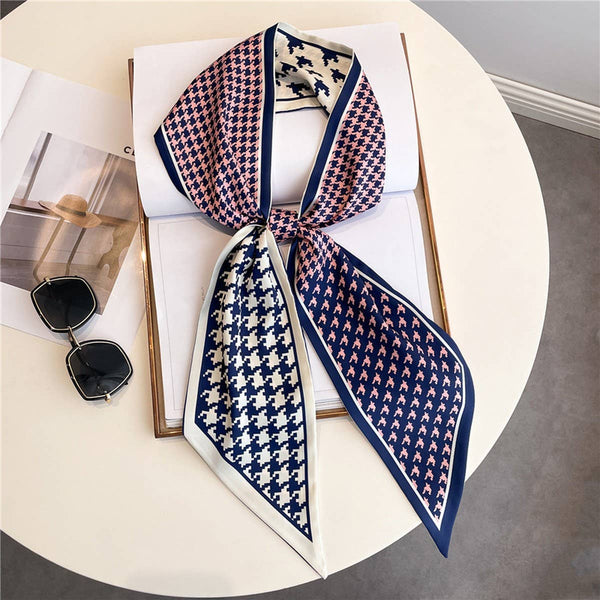 FASHIONABLE DOUBLE-LAYER NARROW SILK HEAD SCARF_CWASC1512: TYPE1 / (OS) 1