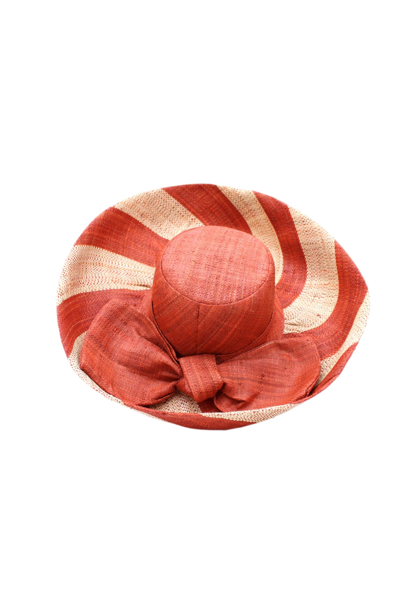 Whiskey Two Tone Stripe Straw Hat