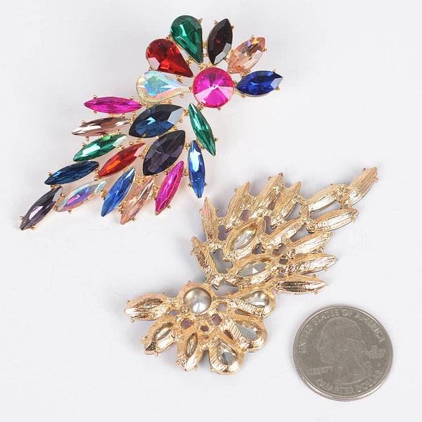 Rhinestone Earring: Multicolor