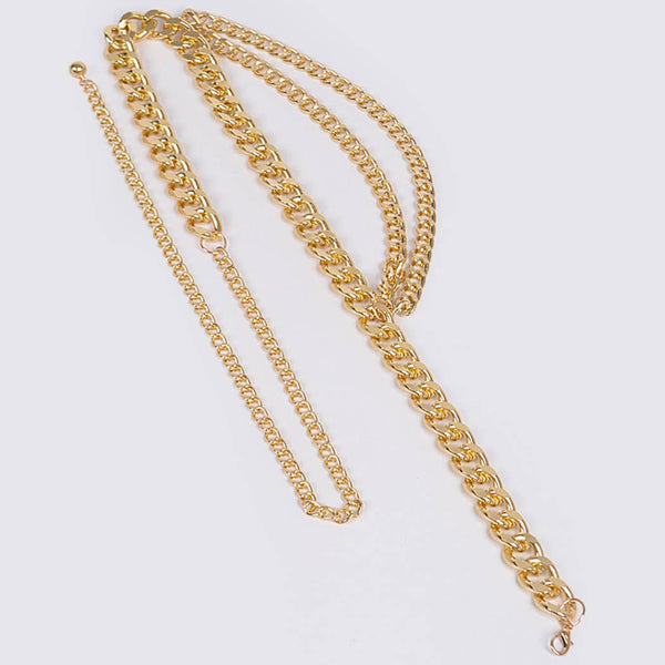 Layered Chain Belt: Silver