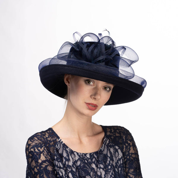 Winter Church & wedding wear hat collection. Great quality: 400494-PU