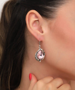 Antique Silver Earrings….8693400883513: Silver / Antique Silver Plated Zinc / Crystal Glass Stone