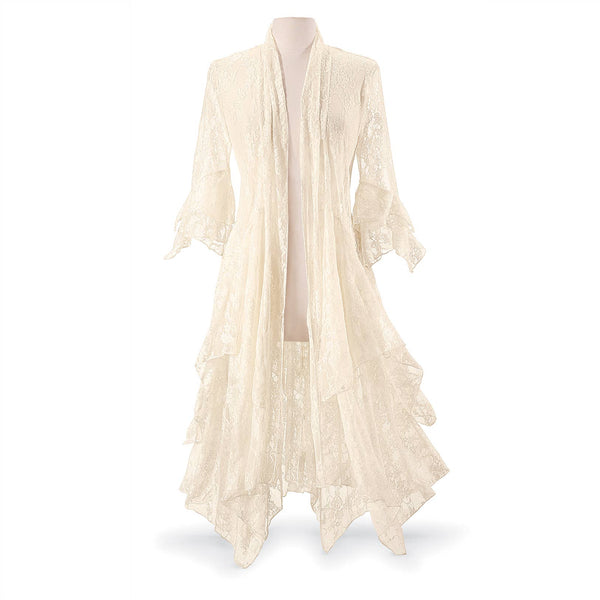 Love Story Lace Jacket: Black / X-Large