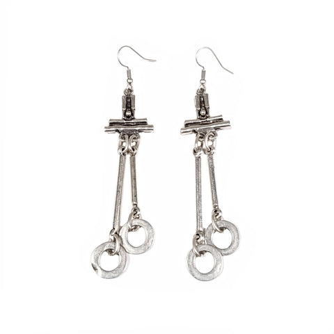 Item # ALL-3488 - Pewter Earrings