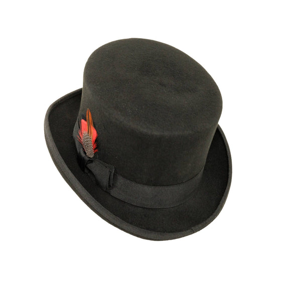 Lightweight Wool Top Hat - Style Majestic: White / LG