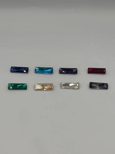 1357 Genuine leather, pewter, crystal bracelet: Smokey