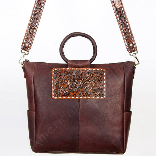 LC-ADBGI143B Tote Genuine Western Leather Women Bag: ADBGI143B