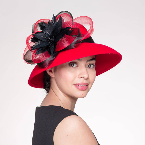 Winter Church & wedding wear hat collection. Great quality: 400780-PU.BK