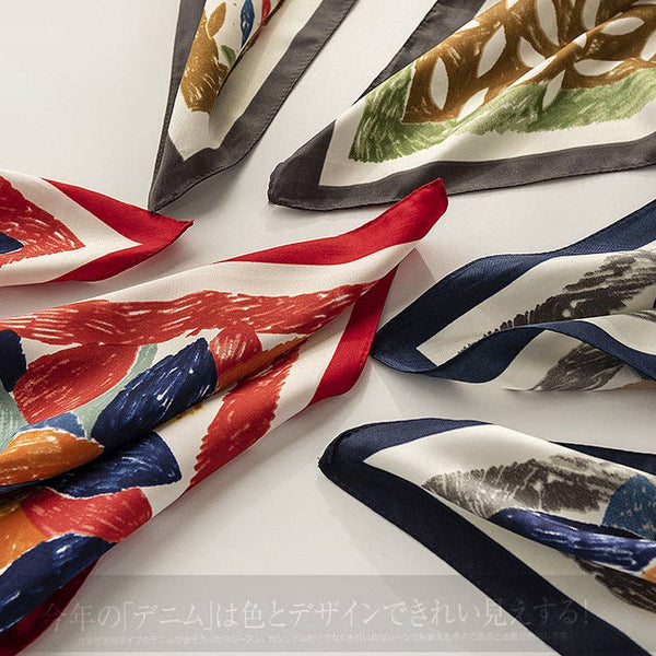 Graffiti Floral Pattern Square Scarf