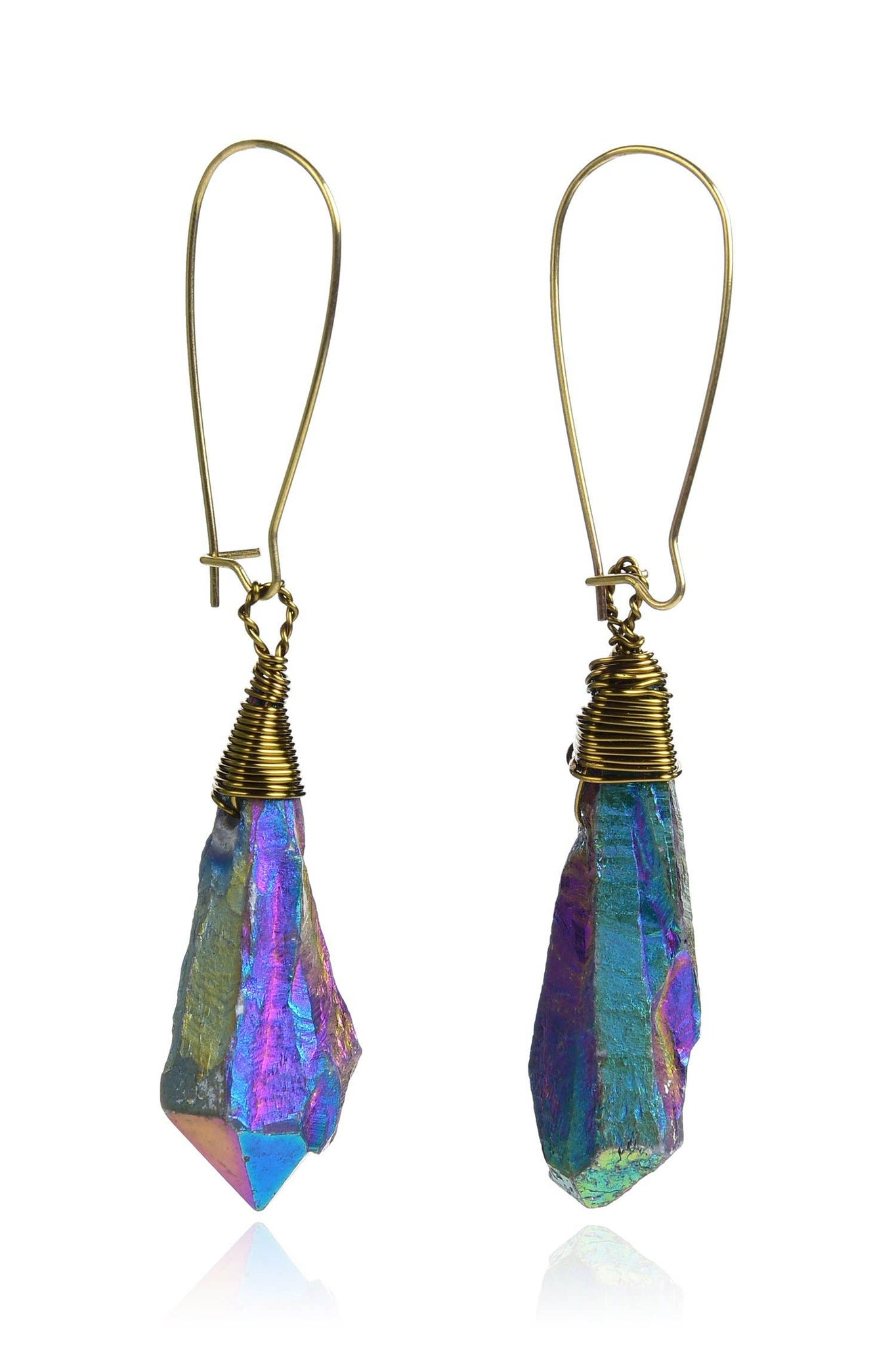 Druzy Agate Crystal Earrings