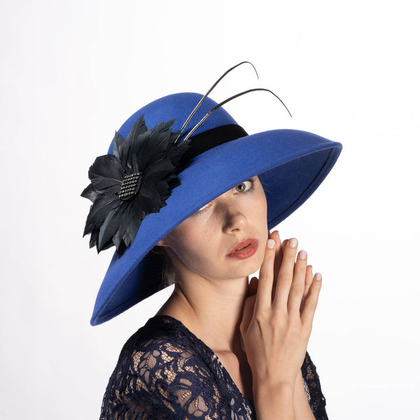 Winter Church & wedding wear hat collection. Great quality: 400494-PU