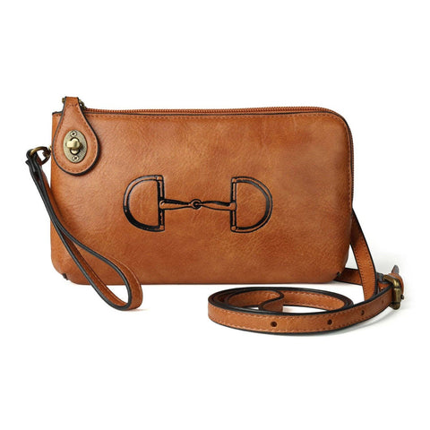 Snaffle Bit Clutch Crossbody Bag