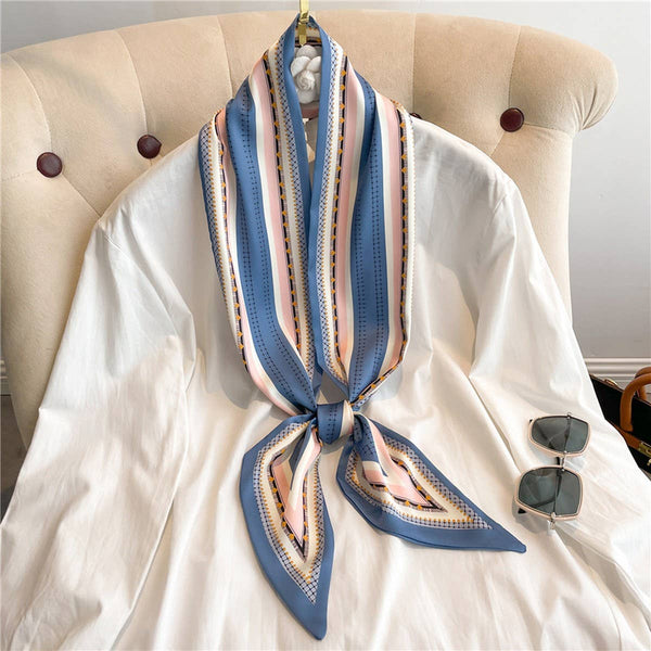FASHIONABLE DOUBLE-LAYER NARROW SILK HEAD SCARF_CWASC1512: TYPE1 / (OS) 1