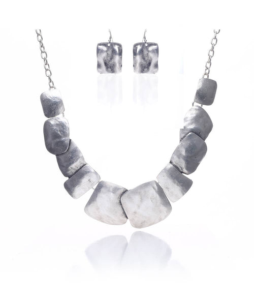 Fine silver plated jewelry set
