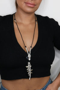 Item # NN-3136 W - Pewter Necklace