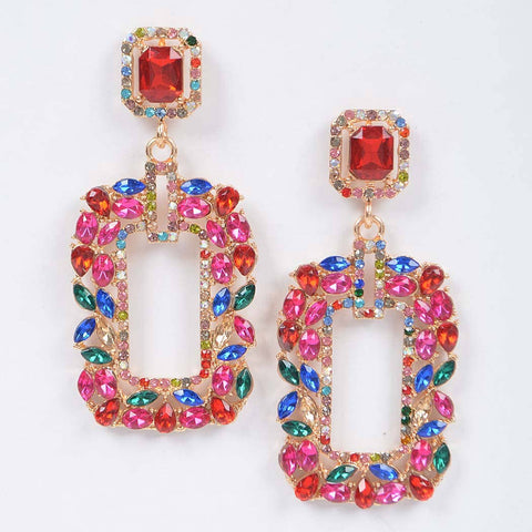 Stone Earring: Multicolor