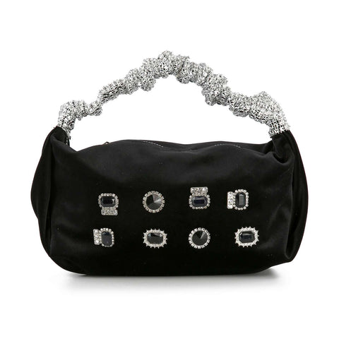 Bold Stone Petite Evening Bag: Black