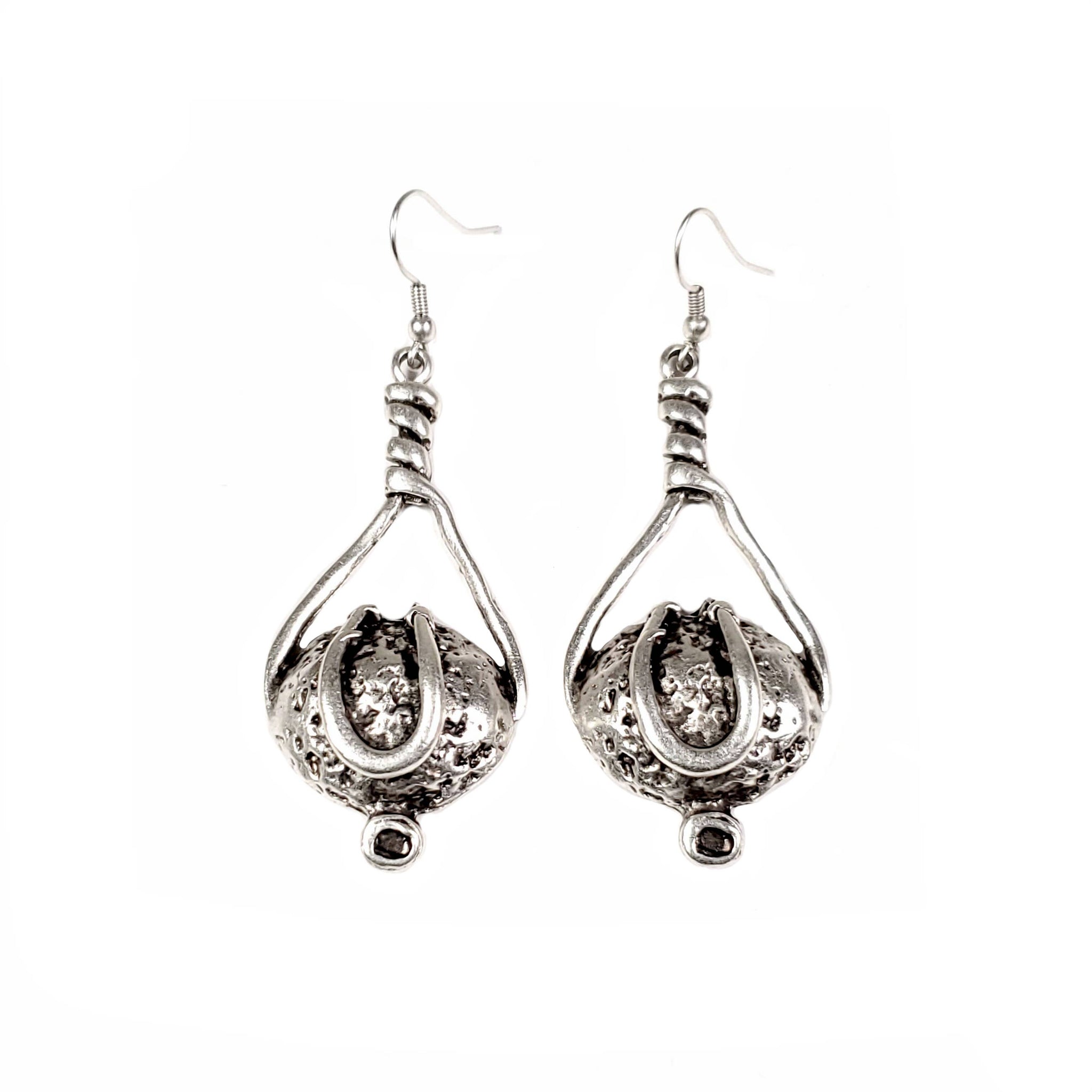 Item # KU-128 - Pewter Earrings