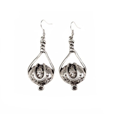 Item # KU-128 - Pewter Earrings