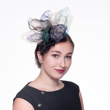 5842AH Crush Crin Headband Fascinator Cocktail Hats