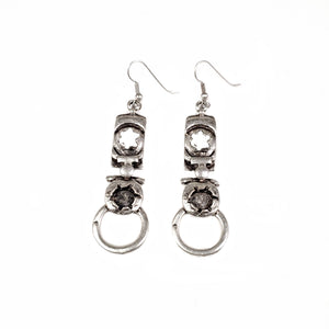 Item # KU-138 - Pewter Earrings