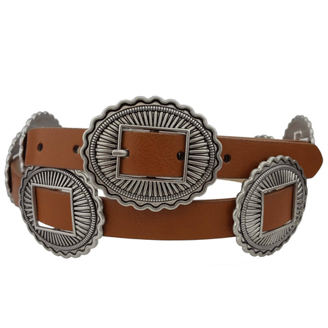 Western Style w. Full Conchos on the Belt